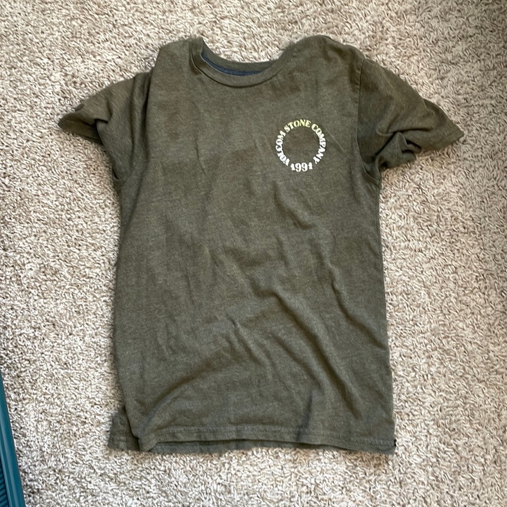 Green volcom Stone Tee shirt